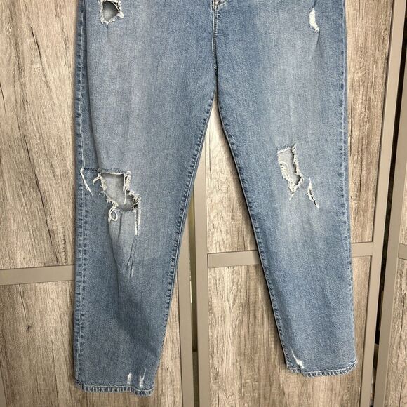 C/E Current Elliott Jeans Size 30 Distressed Ripped Boyfriend Tapered Leg - Picture 3 of 9